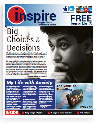 Inspire magazine written by unemployed young adults